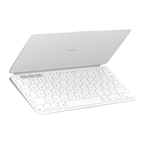 Logitech Keys-To-Go 2, mobile kabellose Tastatur für iPad mit Schutzcover