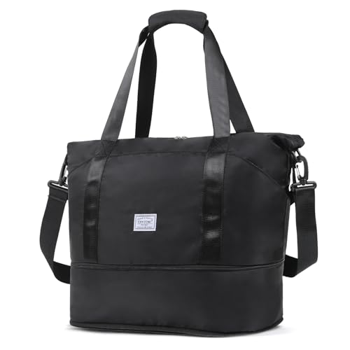 reisetasche 38l faltbar, multifunktional reisegepäck für urlaub und sport