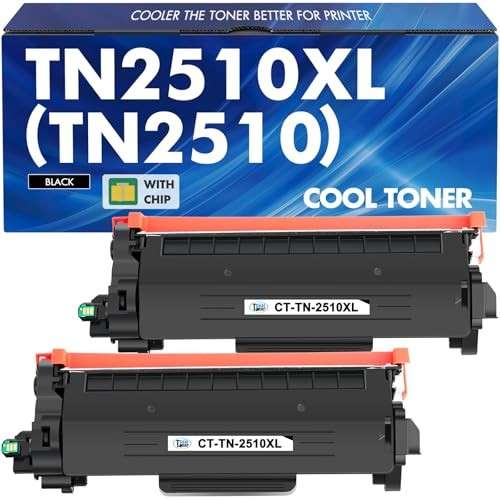 **TN-2510XL Toner kompatibel für Brother HL-L2400DW MFC-L2835DW DCP-L2620DW (2 Schwarz)**
