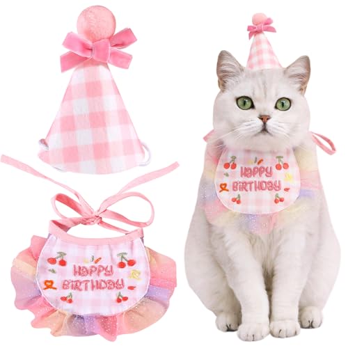 kunyeah katzen-hut-schal-set, niedlich, bestickt, bandana, prinzessinnen-kostüm