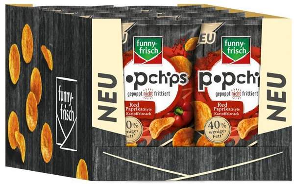 funny-frisch Popchips Red Paprika Style 12er Pack für 17,88 Euro, statt 24 Euro