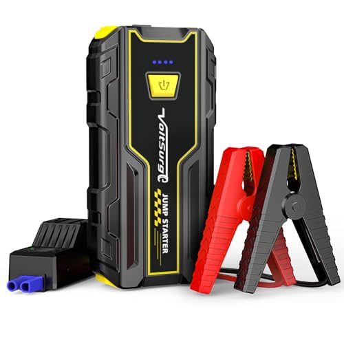 voltSurge 2000A starthilfe powerbank für 12V jump starter, kompakt und tragbar