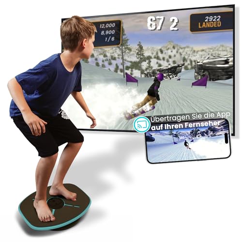 goBalance Play & Sport  balance-board aus holz mit bluetooth-sensor und app, 12 spiele