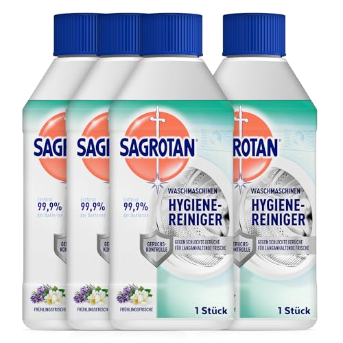 sagrotan waschmaschinen hygiene-reiniger frühlingsfrische 4 x 250 ml