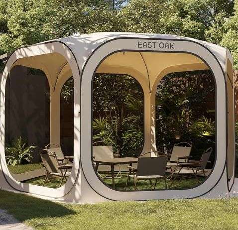 east oak pop up pavillon 3,4m x 3,4m günstig ab 219,99 instead 320