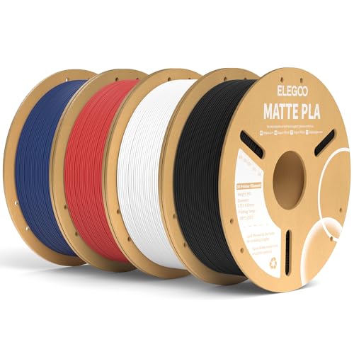 ELEGOO PLA Matte Filament, 1.75mm, hochwertig, verschiedene Farben, ideal für 3D-Druck, präzise Ergebnisse