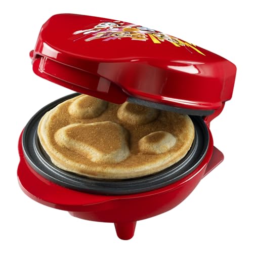 paw patrol waffeleisen mini im design für kindergeburtstage und ostern, 10cm