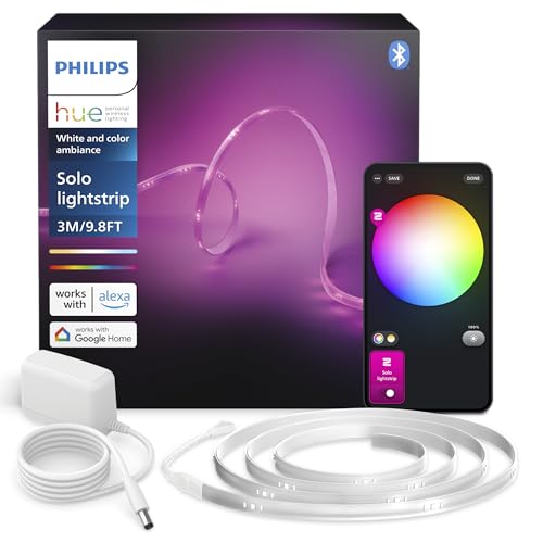 philips hue lightstrip basis-set 3m smart led indoor steuerung app alexa google home