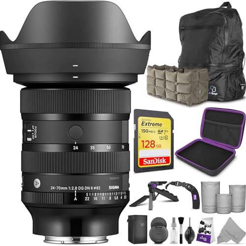 Sigma 24-70 mm f/2,8 DG DN II Art Objektiv Sony E Mount mit Zubehör-Set