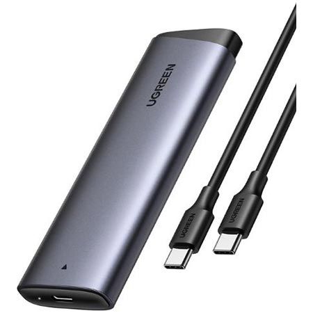 Produktbild: ugreen nvme m.2 ssd gehäuse usb 3.2 mit kabel 12,74 euro statt 20 euro