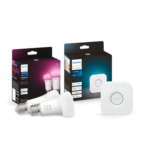 philips hue smart lighting starterkit, wlan dimmable led-lampen set