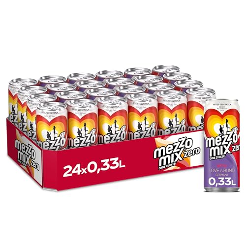 mezzo mix zero cola orange ohne zucker 24 x 330 ml einwegdosen