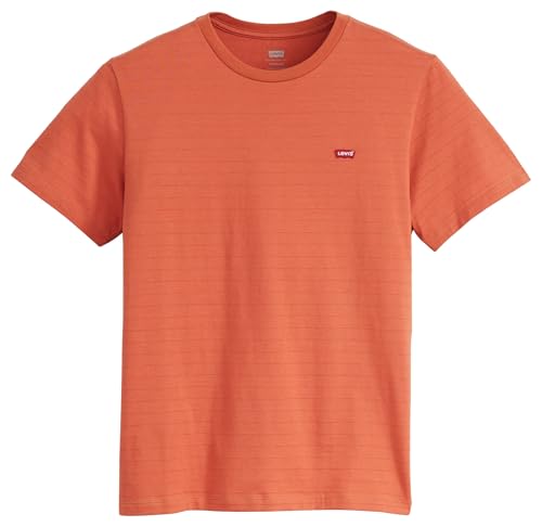 levi's t-shirt ss original in etruscan red mit dobby-struktur