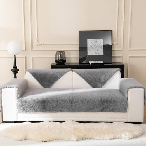 jianyana sofa überzug samtkissen rutschfest atmungsaktiv für 2-4 sitzer universal