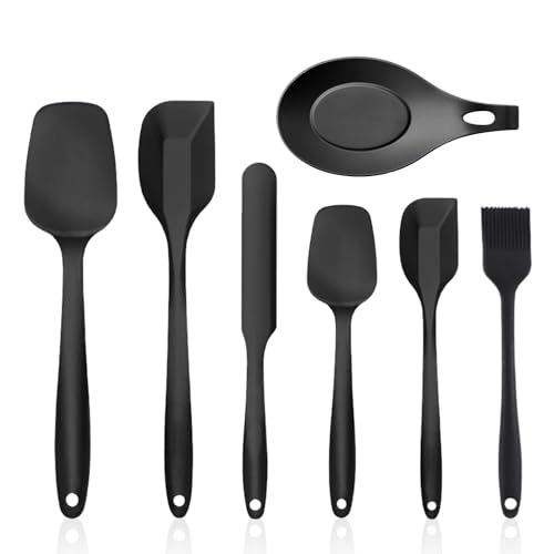 silikonspatel set 6 Stück mit silikon-löffelhalter küchen- und teigspatel-set