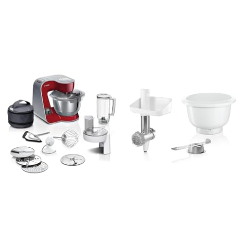 bosch küchenmaschine serie 4 mum5x720 mit waage, fleischwolf, kunststoffschüssel