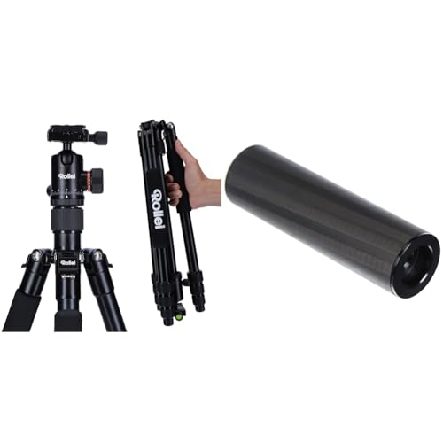 rollei c5i fotostativ aluminium mit kugelkopf und tasche, kurze mittelsäule
