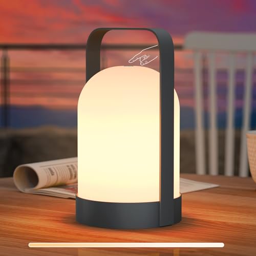 RWWR LED akku lampe kabellos dimmbar touch-schalter USB tischlampe für camping garten terrasse