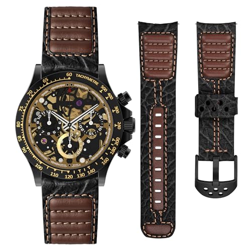 wristitani echtes leder uhrenarmband 22mm 20mm ersatzarmband vintage für herren damen