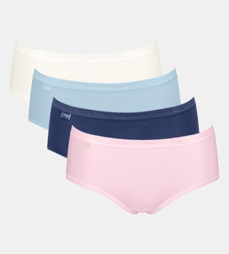 Produktbild: sloggi damen unterwäsche midi slips hipster 4-pack ab 8,90 prime