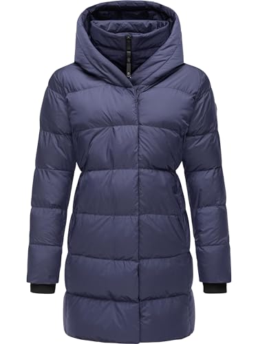 ragwear damen mantel winterjacke mit kapuze niara youmodo midnight gr. l