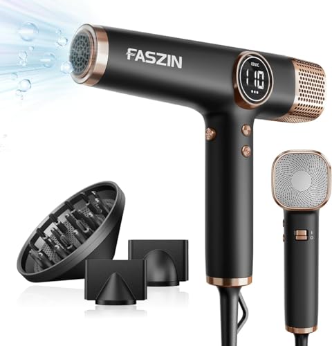 faszin haartrockner mit 110.000 rpm motor, 200 millionen ionen, 3 düsen, leise