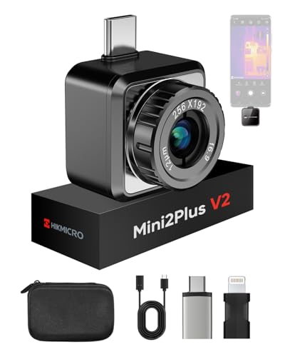 HIKMICRO Wärmebildkamera Mini2PlusV2, manuell fokussierend, iOS und Android kompatibel