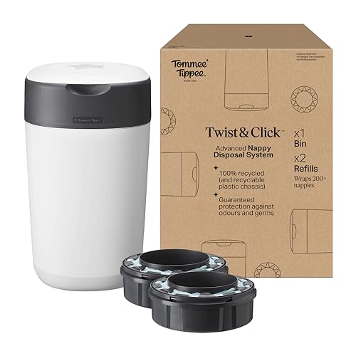 Tommee Tippee Windeleimer Twist and Click mit 2 Nachfüllkassetten