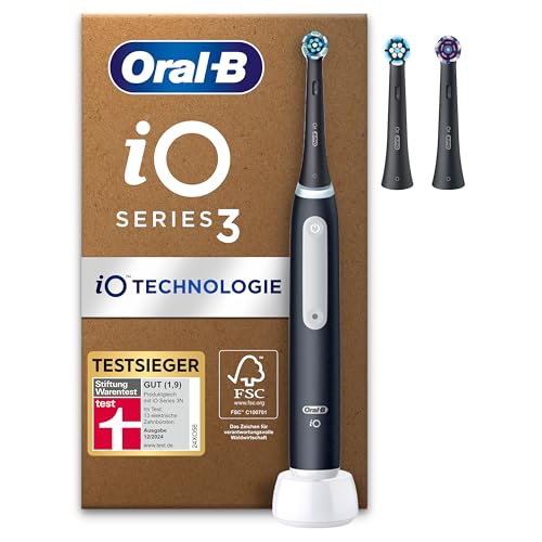 oral-b iO series 3 plus edition elektrische zahnbürste, 3 putzmodi, matt black