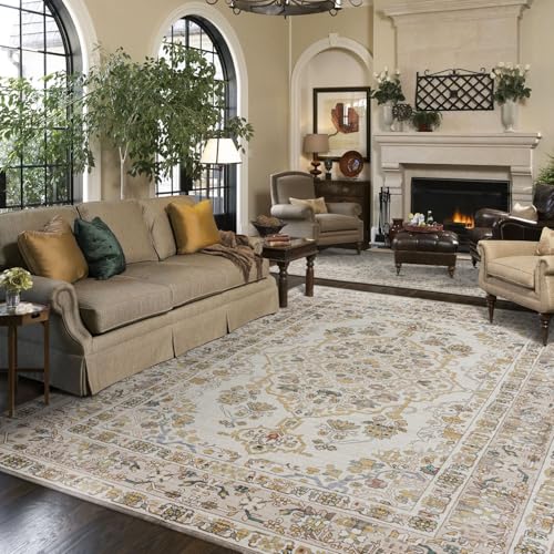 teppich taleta kurzflor waschbar orientalisch vintage 240 x 340 cm braun für wohnzimmer esszimmer schlafzimmer
