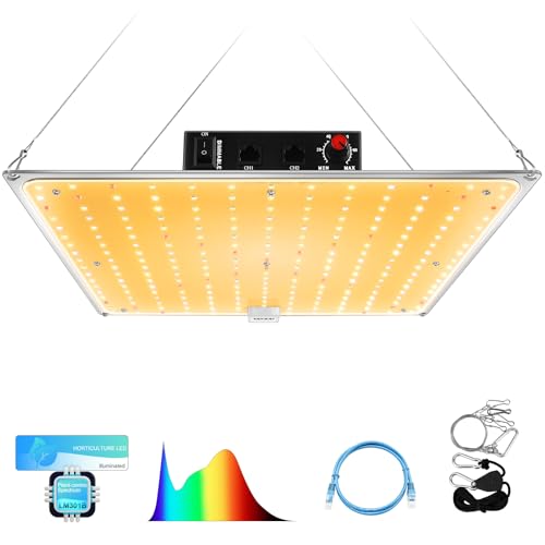 LED grow lampe 100W vollspektrum dimmbar, YAYZA! Pflanzenlicht für zimmerpflanzen und gemüse
