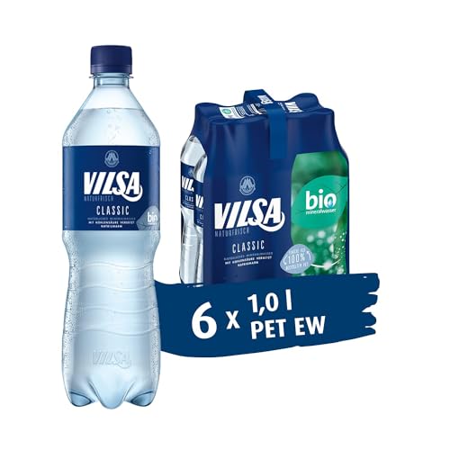 Produktbild: vilsa mineralwasser classic 6 x 1,0 l pet flaschen