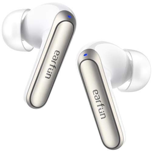 earfun air nc 2 bluetooth in ear kopfhörer, aktives noise cancelling, 40 std akkulaufzeit, weiß