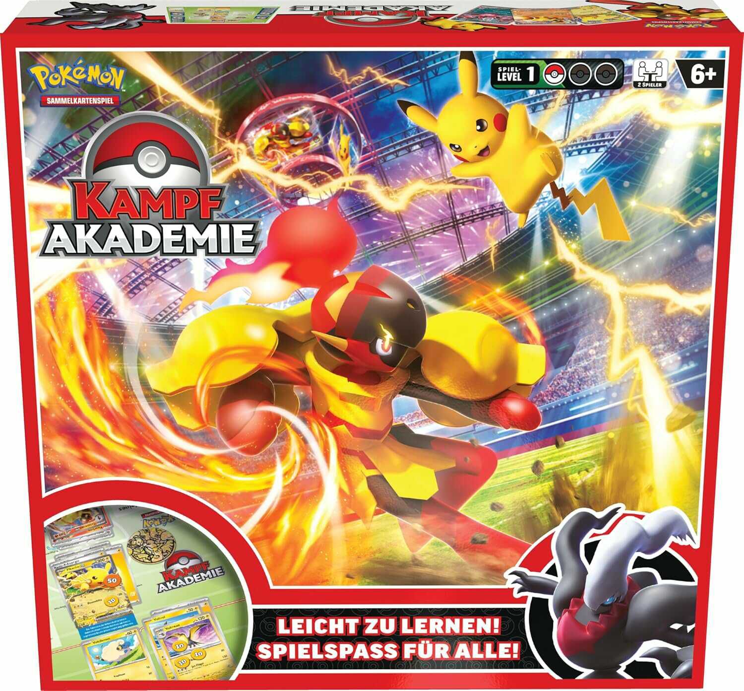 pokmon-sammelkartenspiel kampfakademie pikachu-ex, crimanzo-ex, darkrai-ex