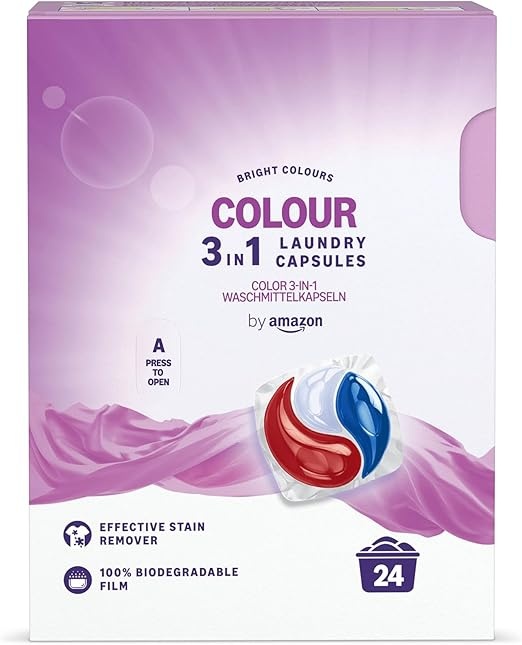 by Amazon Wäschekapseln 3in1 Color, 24 Waschgänge