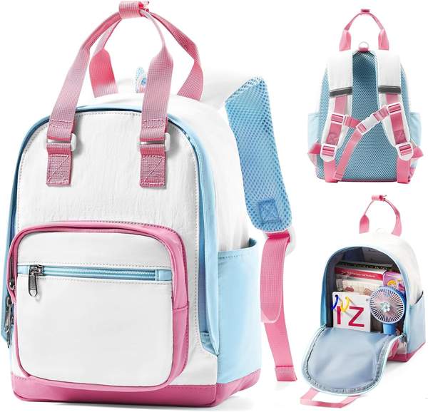 kibachev kinderrucksack mädchen 10l kindergarten rucksack mit brustgurt 1-3 jahre