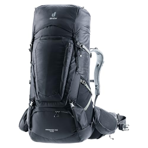 deuter trekkingrucksack aircontact pro 75+10 für wandern und reisen