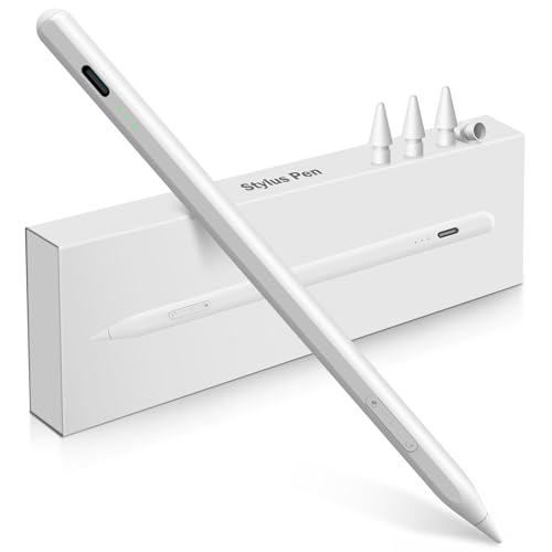 stylus stift für iPad apple 2018-2024, USB-C schnellladung, kompatibel mit iPad Pro und Air