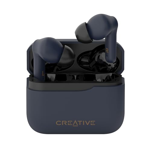 creative zen air plus in-ears mit hybrid anc, 6 mikrofonen, bt 5.3, 32h akku, ipx4, dunkelblau