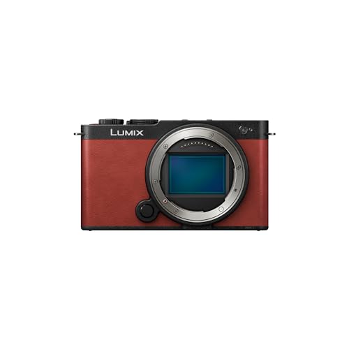Produktbild: panasonic lumix s9 kamera gehäuse rot, body only, ohne objektiv