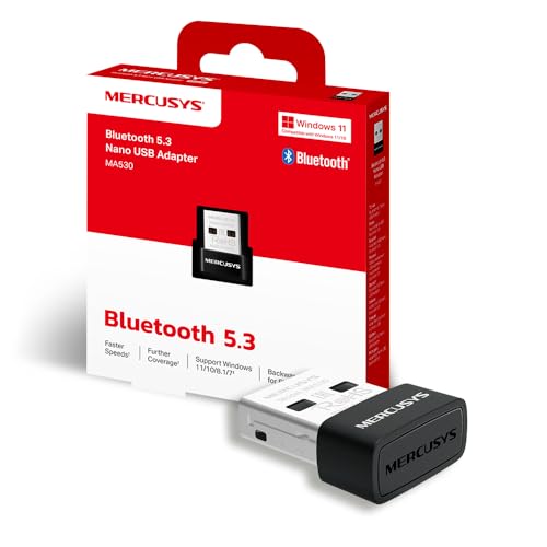 Produktbild: bluetooth 5.3 adapter mercusys ma530 nano usb dongle für pc und laptop