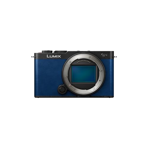 panasonic lumix dc-s9e-a spiegellose kamera, 5 ghz wlan, blau, gehäuse