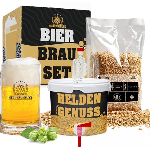 bierbrauset heldengenuss für selbstgebrautes bier, brauanlage set