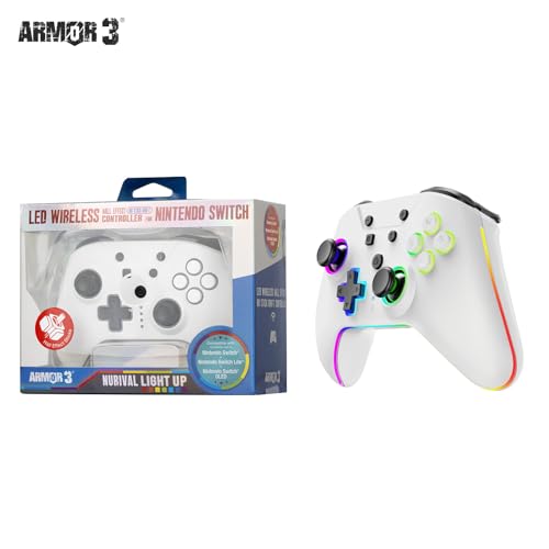 hall effekt controller armor3 nurival wireless, hall-effekt-sticks, usb-c, rgb, akku 8-10h