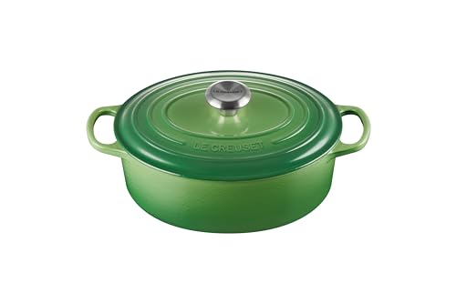 le creuset bräter oval 27cm bamboo gusseisen kochen backen