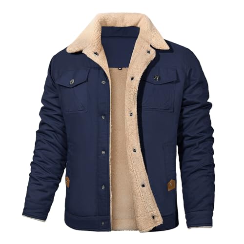 Svanco bomberjacke herren gefüttert winterjacke lang warm outdoor mit 5 taschen