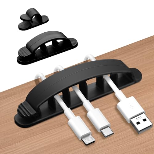 shinfly kabel clips selbstklebend 10 stück kabelhalter kabelorganizer schwarz für büro zuhause
