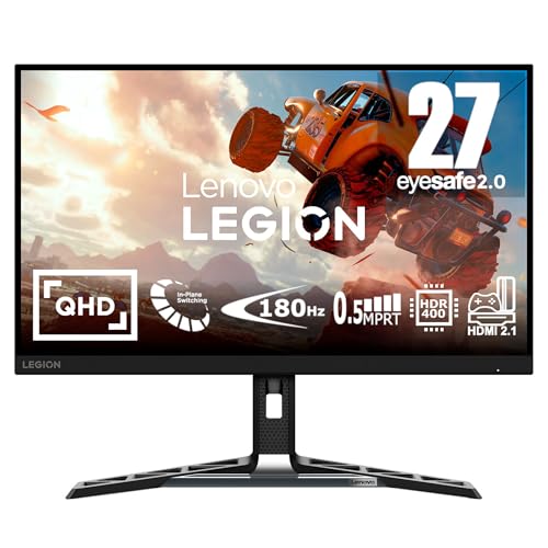 lenovo legion 27 zoll qhd monitor, amd freesync, schwarz, yport