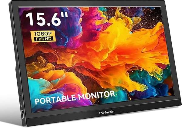 Thinlerain 15,6 Zoll tragbarer monitor 1920x1080 FHD für pc, laptop, ps4, xbox