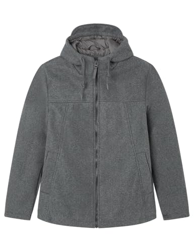 springfield jacke herren parkitadelanaconcapucha bleigrau xl